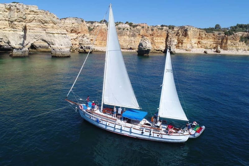 Albufeira: 6-Hour Boat Tour with BBQ and Drinks - Yacht Amorita from Marina de Albufeira, what the first half feels like