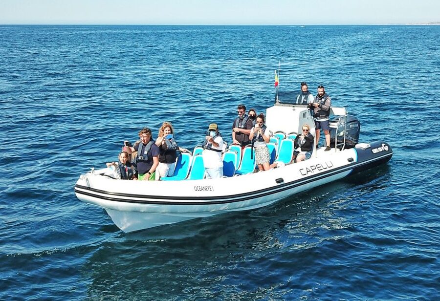 Albufeira: Benagil Cave and Dolphin Sightseeing Boat Cruise - Senhora da Rocha: the cave-and-sand stop
