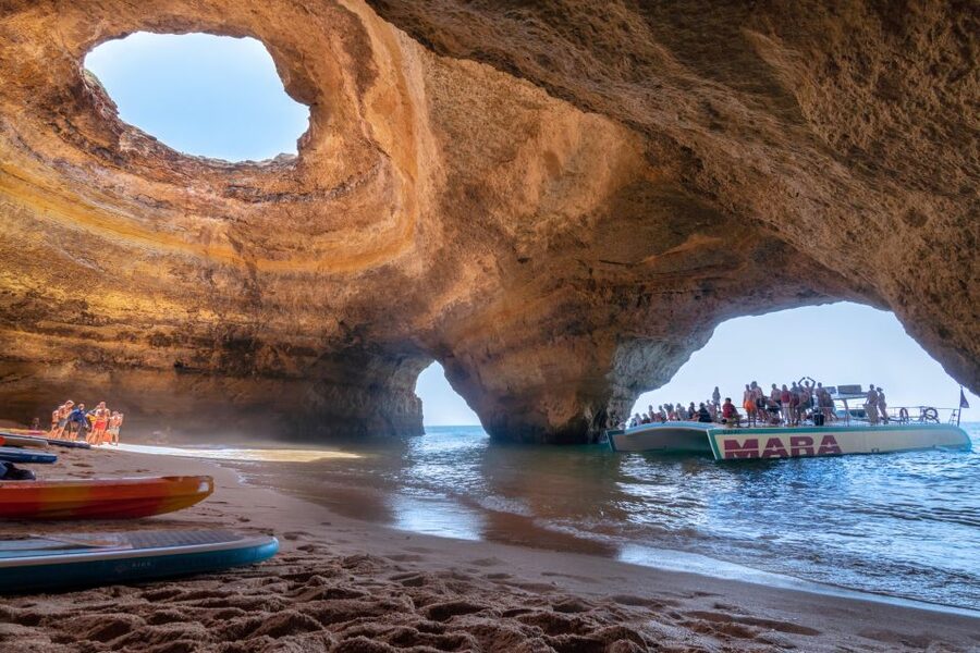 Albufeira: Caves and Coastline Catamaran Cruise to Benagil - Meeting at Algarve Charters, Then Getting Comfortable Fast