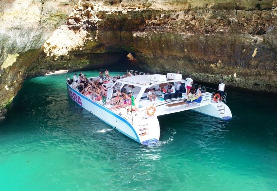 Albufeira: Caves and Coastline Catamaran Cruise to Benagil - Benagil Caves Views Without Entering, How to Get the Best Look