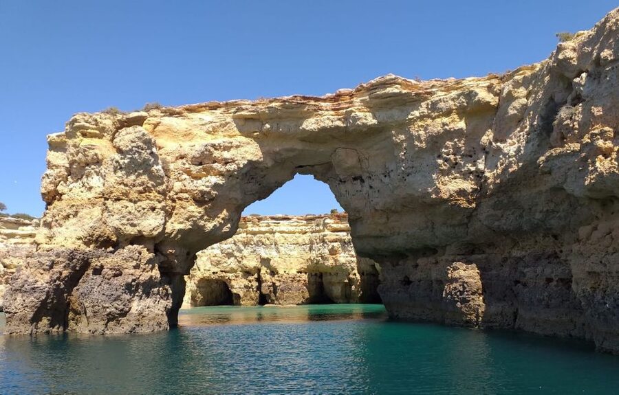 Albufeira: Coastline and Benagil Caves Tour by Catamaran - Time on the water: the 2 to 2.75 hour sweet spot