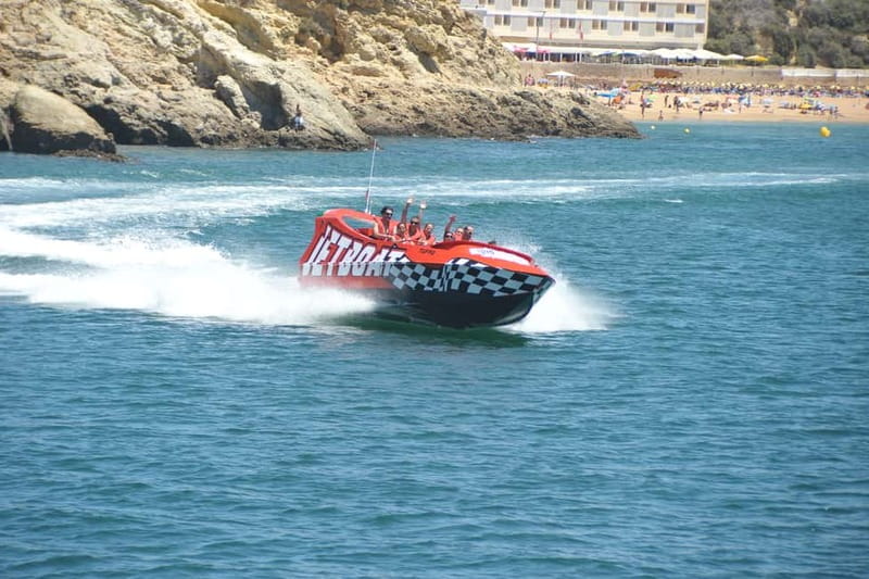 Albufeira: High-Adrenaline Jet Boat Ride - The adrenaline segment: 180 and 360 turns, slides, and power breaks