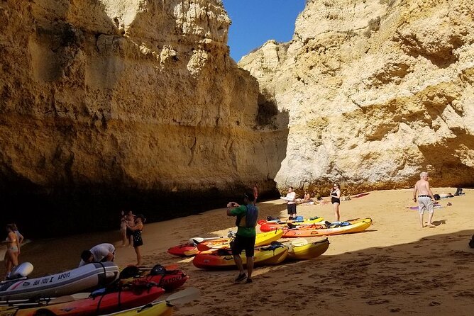 Albufeira Kayak Tour – Relaxing Trip with 2 Guides - The Catamaran Cruise to the Kayak Area, Then a Real Launch