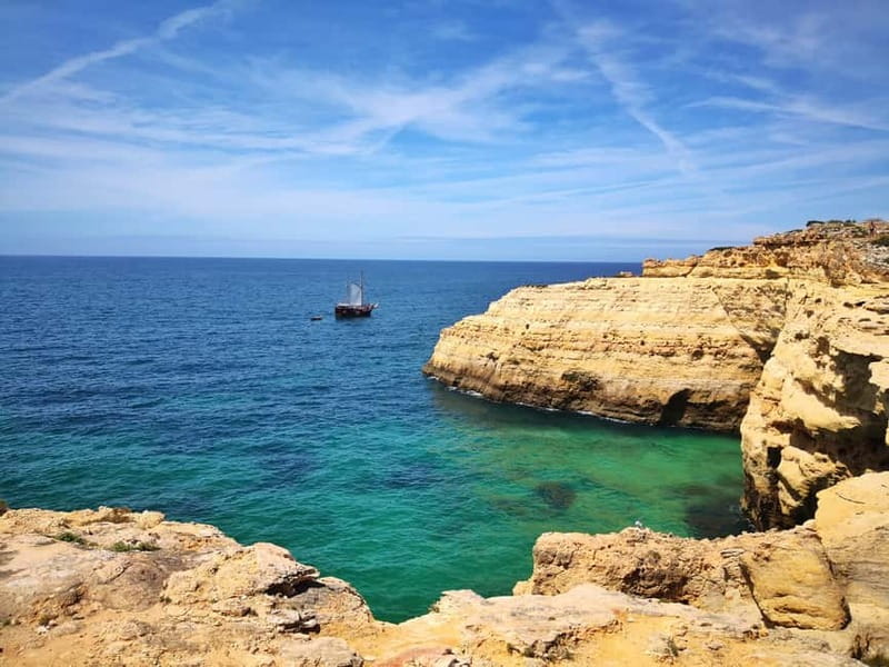 Albufeira, Olhão, Faro : Seven Hanging Valleys Guided Hiking - Benagil Cave from outside: the classic photo moment, done smart