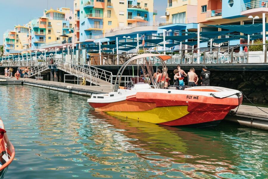 Albufeira: Parasailing Boat Trip - The harness moment: when it goes from funny to real