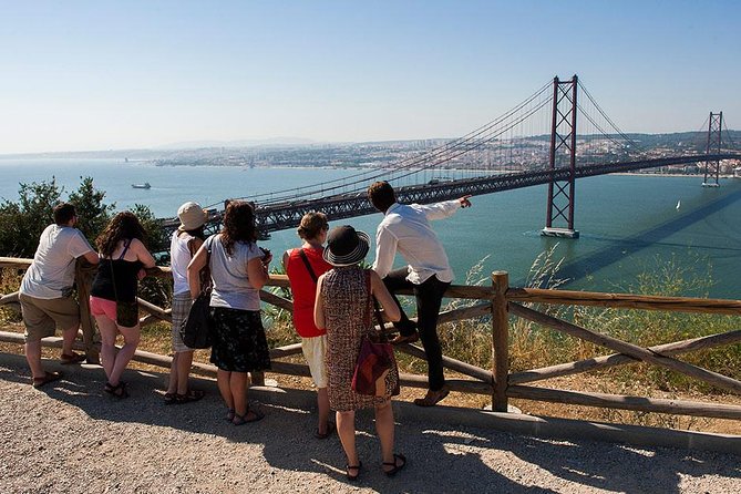 Arrabida and Sesimbra Small-Group Day Trip from Lisbon with Wine Tasting - Cristo Rei Sanctuary: Lisbon views at the finish line