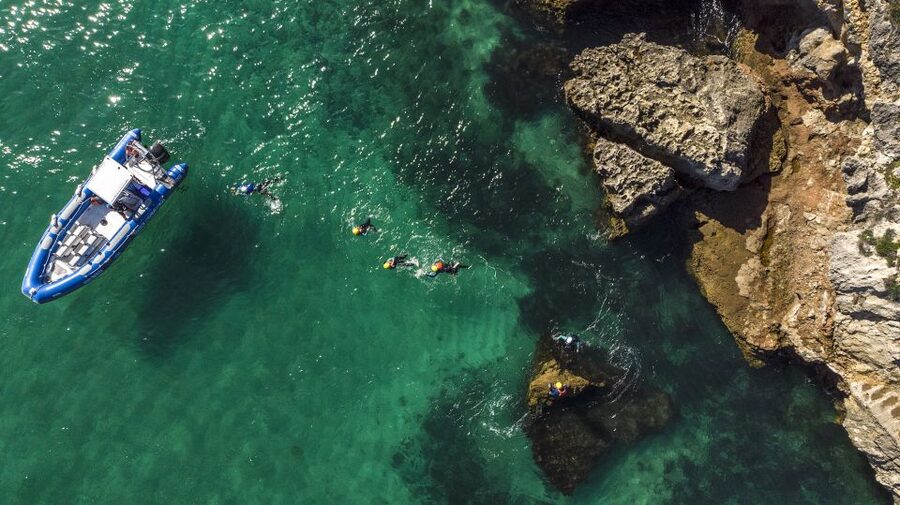 Arrábida: Setubal, Sesimbra Coasteering & Speedboat Tour - Price and value: $70 for gear, boat time, and real guiding