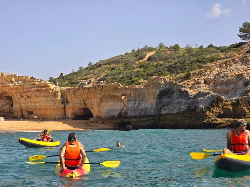 Benagil: Benagil Caves Guided Kayak Tour - Safety kit that makes the experience feel lower stress