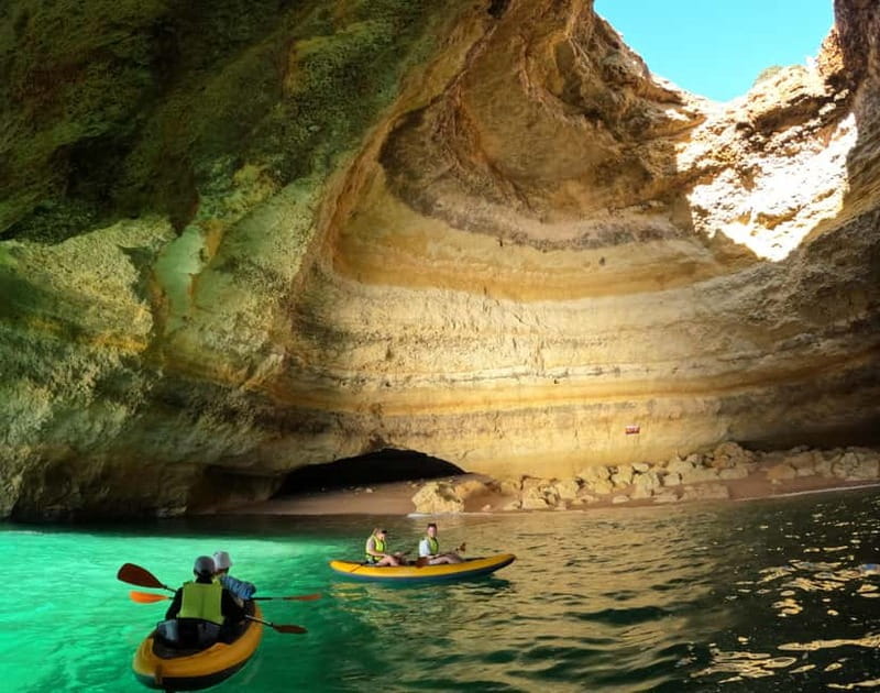 Benagil cave 1 hour tour with local guide - Paddling to Benagil Sea Cave, where the coastline does the work