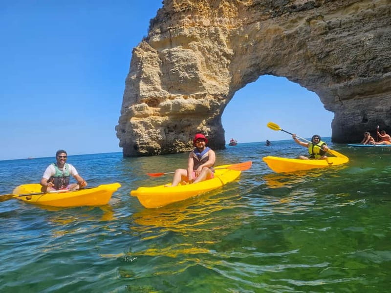 Benagil Cave: Guided Kayak Tour with Caves and Cliffs - Marinha Beach and the coastline feel you can’t get from land