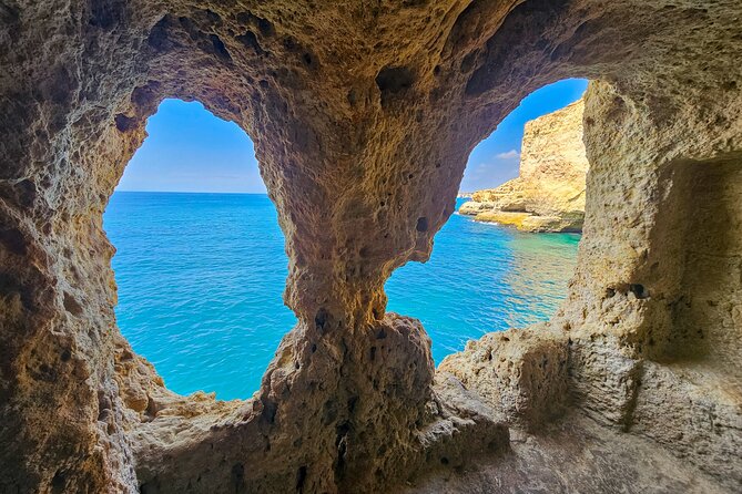 Benagil Cave Tour From Faro - Discover The Algarve Coast - Benagil Cave from above: what you get when interior access is gone