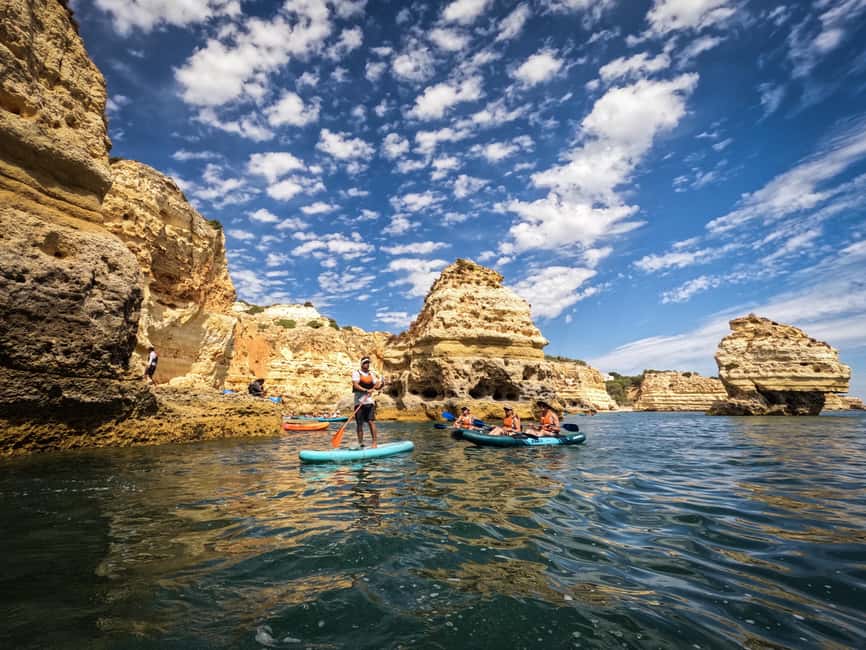 Benagil: Caves, Beaches, and Secret Spots Guided Kayak Tour - How hard is the paddling, and what group size feels like on the water