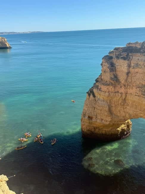 Benagil: Guided Kayak Tour inside caves and Praia da Marinha - Hop-on time in Benagil: swim, change up, and catch your breath