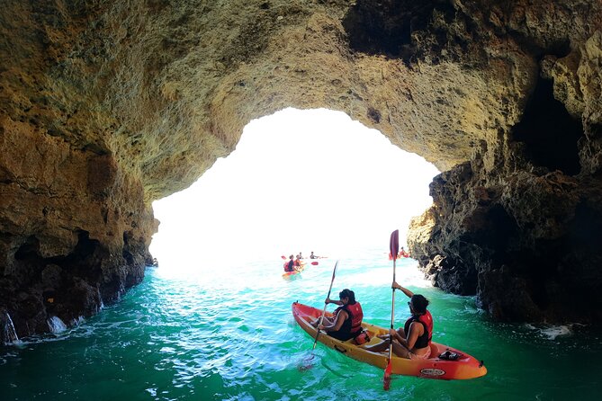 Benagil Kayak - Praia da Marinha: postcard cliffs, but up close