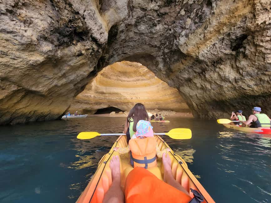 Benagil: Kayak Tour to Benagil Caves – Small Group - The first paddle: learning control on calm, clear water
