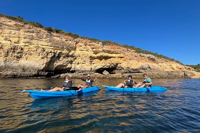 Benagil, Marinha & Albandeira - Kayak w/ Local Guide - The in-between cave route: how stops work when conditions change