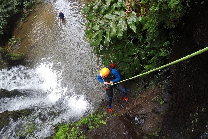 Canyoning Experience at Ribeira Grande - The approach walk and entering the river: where nerves start, then settle