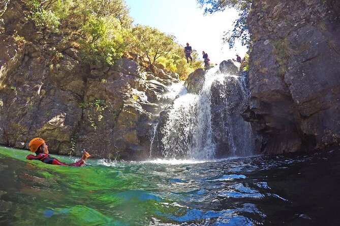 Canyoning Experience Level I Beginners in Ribeira das Cales - Rappelling in Madeira, with a maximum 12-meter moment