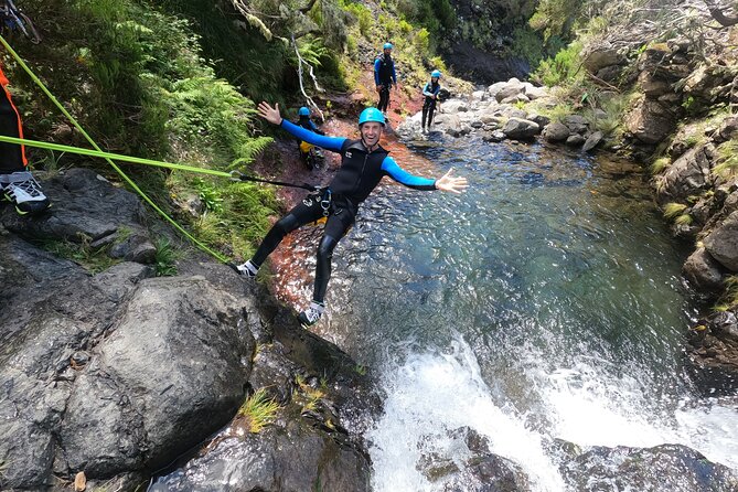 Canyoning in Madeira Island- Level 1 - Four rappels up to 12 meters, plus pool jumps and toboggans