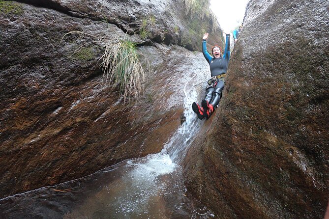 Canyoning in Madeira: Ribeira das Cales - Funchal Ecological Park - The 8:30 am rhythm: pickup, gear-up, and safety talk