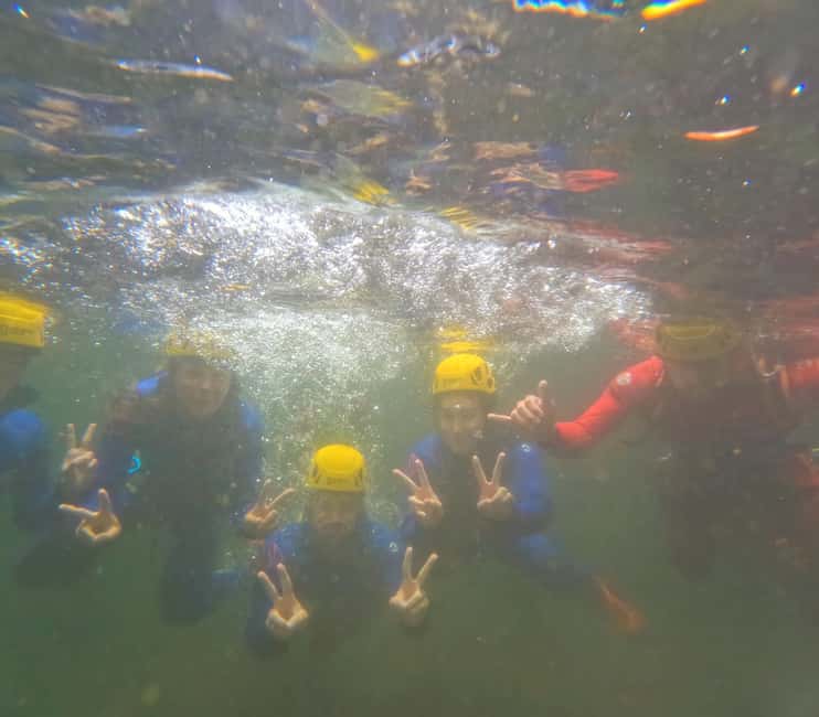 Canyoning in Ribeira dos Caldeirões – Hidden Waterfall Adventure - Inside the canyon: abseiling, slides, toboggans, jumps, and zipline