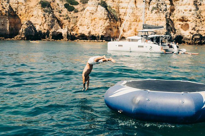 Coastal Tour 2H30M / Lagos / Grottos / Aqua Trampoline - Drinks and Bar Service: Free Sangria Energy, Paid Drinks On Top