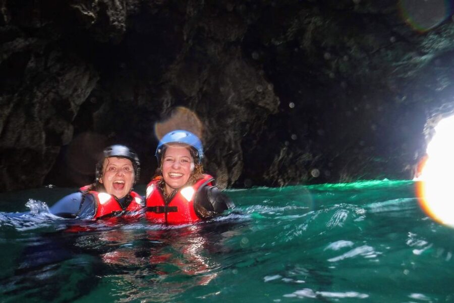 Coasteering Algarve: Cliff Jump, Swim & Climb in Sagres - Sea caves and grotto swims: the moment you stop thinking and start watching