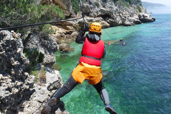 Coasteering at Portinho da Arrábida - Lapa de Santa Margarida: cave time, rock moves, and wet confidence
