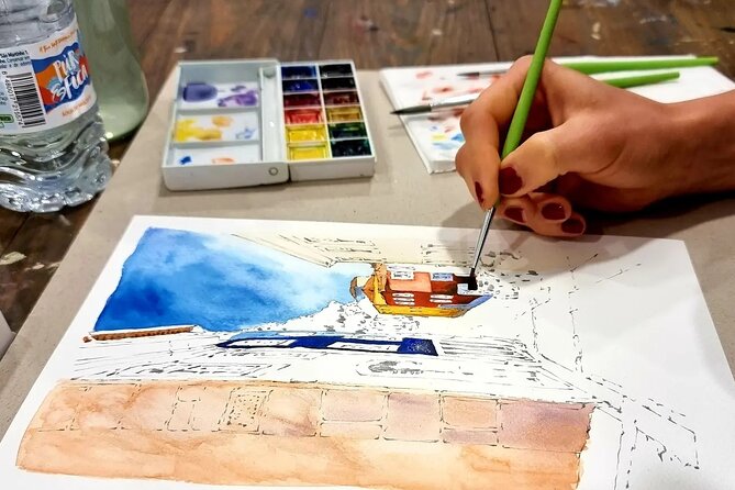 Create Watercolour With Hugo do Lago in Porto - The Porto scene you paint, and why the result feels real