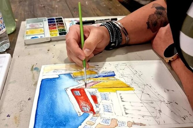 Create Watercolour With Hugo do Lago in Porto - Supplies, studio comfort, and small details that matter