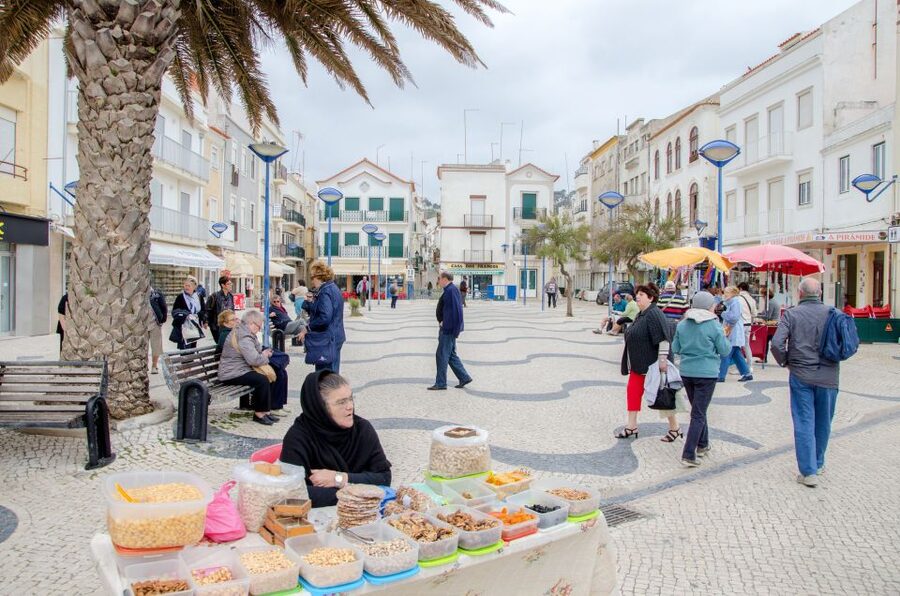 Fátima, Óbidos and the Atlantic Coast Day Tour from Lisbon - Nazaré cliffs at Pederneira viewpoint, then sea views and lunch