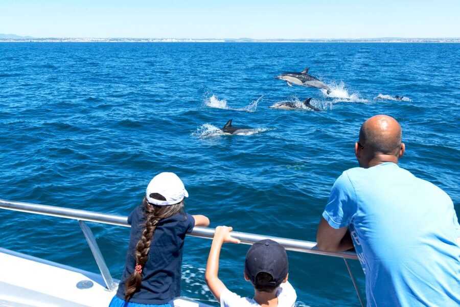 From Albufeira: Dolphins and Caves 2.5-Hour Boat Trip - Guides and crew energy, from captain Andre to guides Samuel and Lara