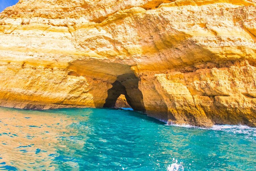 From Benagil: Benagil Caves Kayak Tour - Paddling to Benagil: rock formations, cave entrances, and the photo line