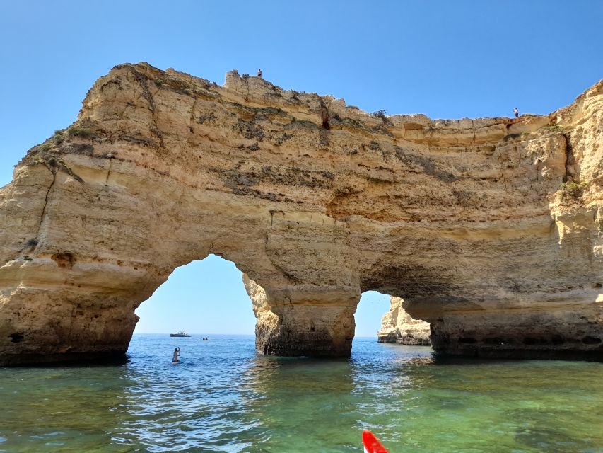 From Benagil: Benagil Caves Kayak Tour - Praia da Marinha: trading caves for a classic Algarve beach feel