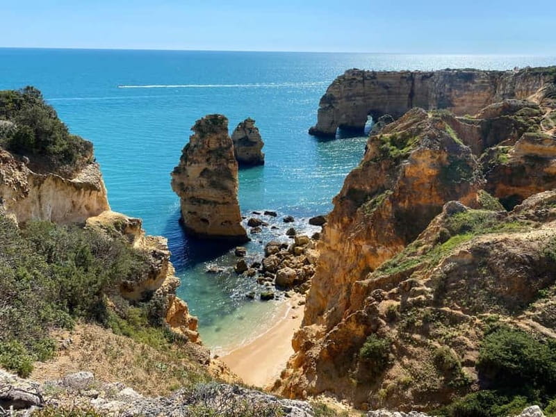 From Faro: Benagil Cave and Seven Hanging Valleys Trail Tour - Carvalho Beach Stop: Lunch Time, Swimming, and Sun-Friendly Extras