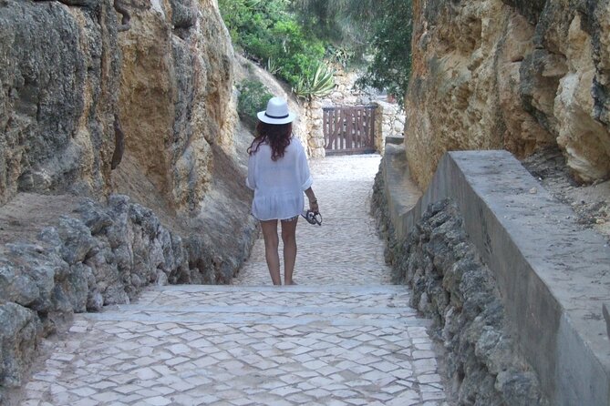 From Faro: Benagil Hiking Cliffs and the 4 Treasure Experience - Algar Seco Carvoeiro: Caves, Rock Formations, and Big Views