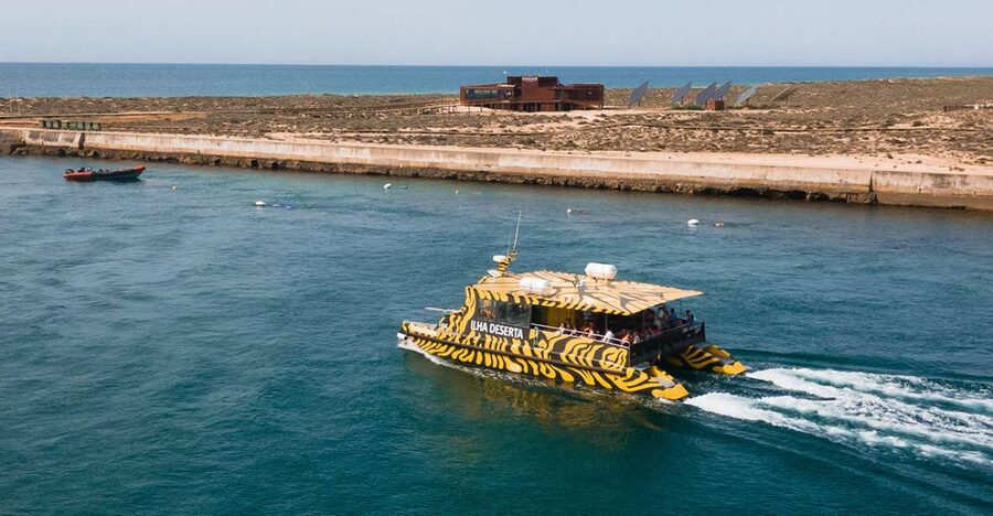 From Faro: Catamaran Boat Trip to Deserta Island with Stop - The Catamaran Through Ria Formosa Natural Park Channels