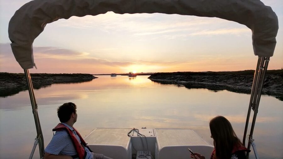 From Faro: Ria Formosa Sunset Boat Trip - Romance on a Pontoon: Calm Vibes Without a Big Production