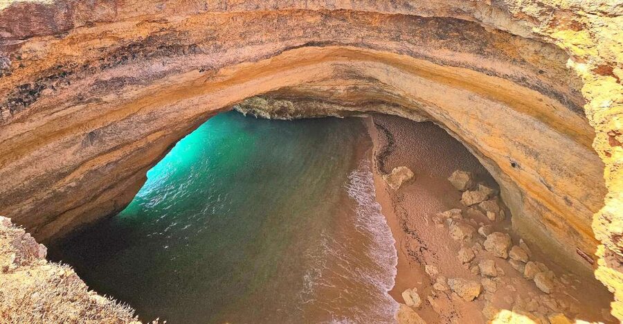 From Faro: The Original Benagil Cave, Marinha & More Tour - Algar Seco and Boneca Cave: limestone trails, sea caves, and a real walking start