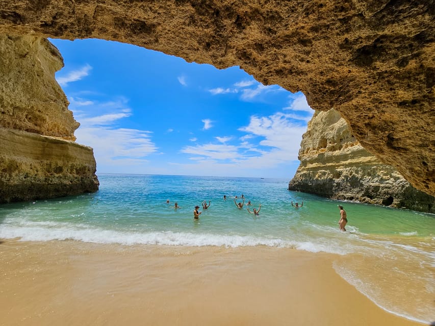 From Faro: The Original Benagil Cave, Marinha & More Tour - Praia da Marinha and Seven Hanging Valleys: swimming time plus that cliff-walk feeling