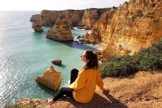 From Faro: Visit Benagil Cave, Marinha Beach, Algar Seco & More - The coastal walking reality: Uneven ground, stairs, and smart footwear
