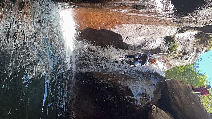 From Funchal: Intermediate Canyoning Adventure (Level 2) - The 2.5-Hour Canyoning Circuit: Jumps, Slides, Swims, and Rock Descents