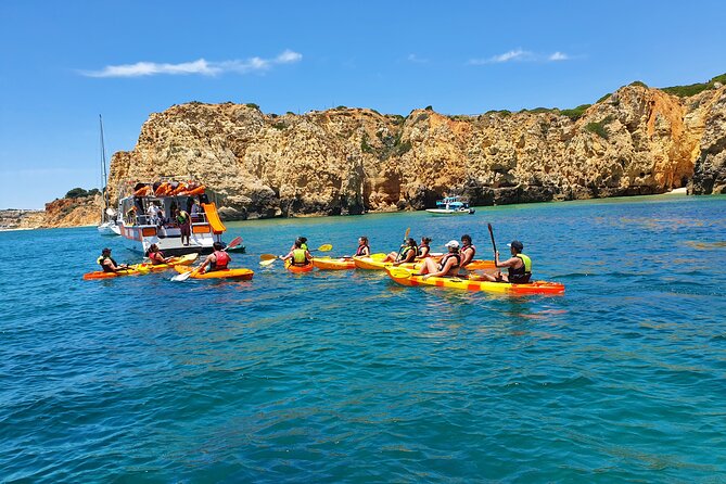 From Lagos: Kayak Tour of Ponta da Piedade Caves on Catamaran - Reboarding, swim break, and how to stay comfortable
