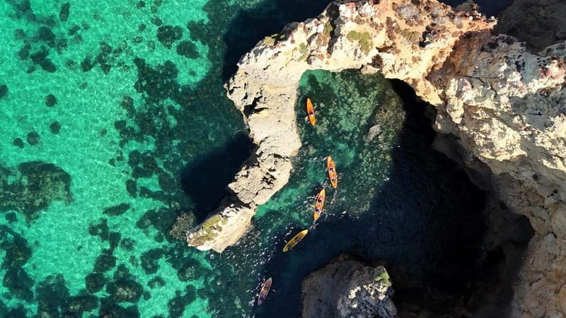 From Lagos: Ponta da Piedade Caves Kayak Tour from Catamaran - The 10 to 15 Minute Swim Break and Onboard Slide Moment