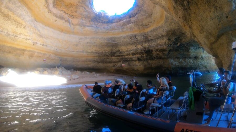 From Lagos: Scenic Cruise to the Benagil and Carvoeiro Caves - Passing Alvor, Portimão, and Carvoeiro From the Water