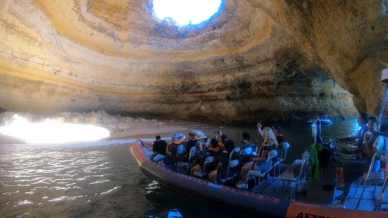 From Lagos: Scenic Cruise to the Benagil and Carvoeiro Caves - Carvoeiro Caves: Dramatic Cliffs and Deep Blue Contrast