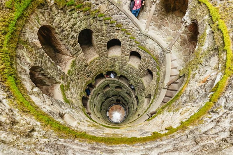 From Lisbon: Sintra, Pena, Regaleira, Cabo da Roca & Cascais - Quinta da Regaleira and the Initiation Well