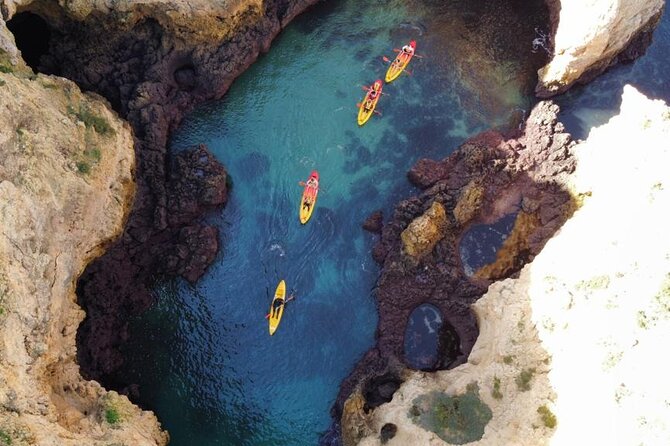 Kayak Experience in Ponta da Piedade - Kayak Ponta da Piedade from Lagos, with a catamaran warm-up