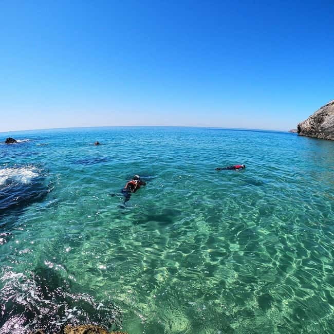 Lagos: Algarve Coasteering and Snorkeling Adventure - Snorkeling stops: what you get when the water visibility cooperates