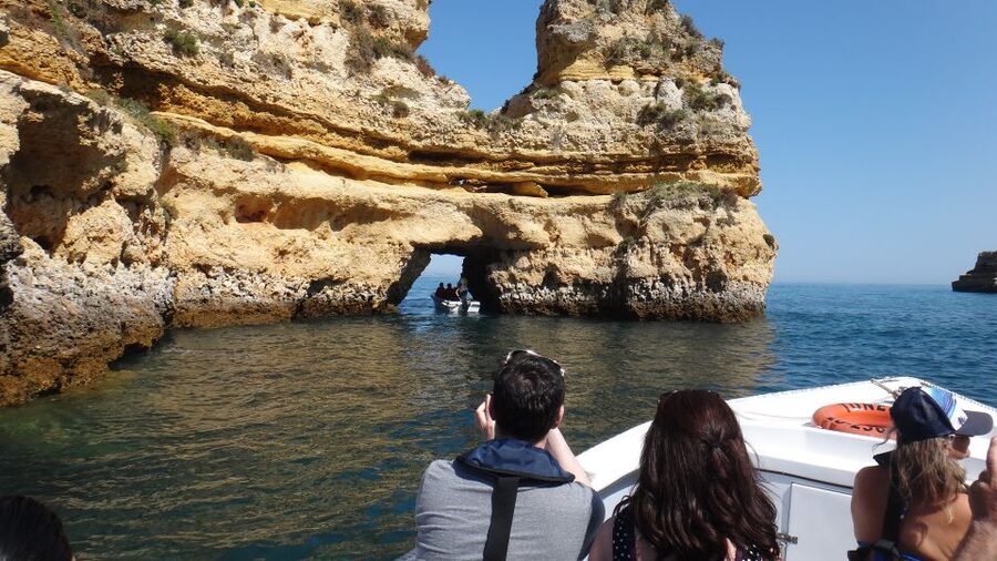 Lagos: Boat Cruise to Ponta da Piedade - Praia do Camilo: the classic Algarve curve, shown the fast way
